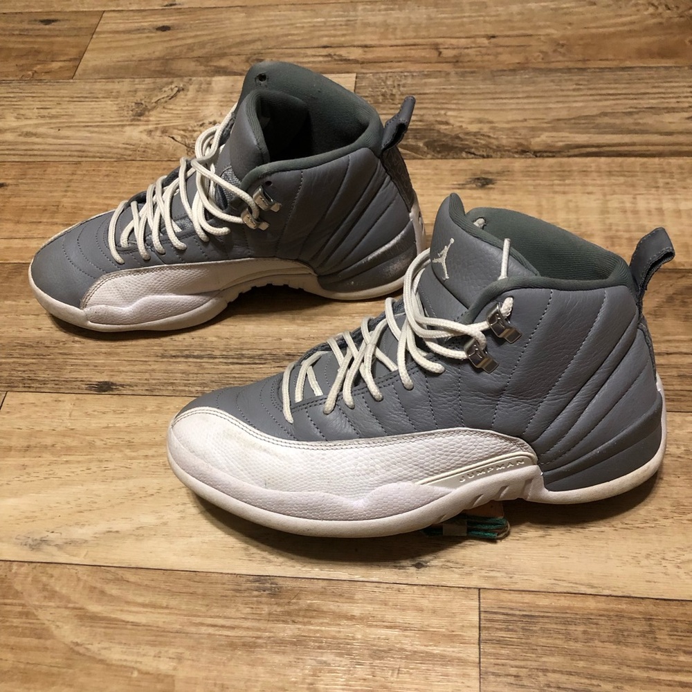 Used Grey Jordan 12s size 10